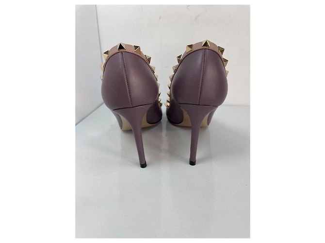 Décolleté Valentino Garavani Rockstud in pelle - Viola - vista 6