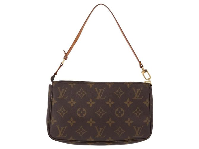 Louis Vuitton Pochette Accessoires NM Monogram Canvas Castaño - vista 2