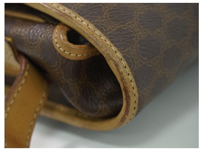 Edge Céline Celine Vintage Macadam Canvas and Leather - view 7