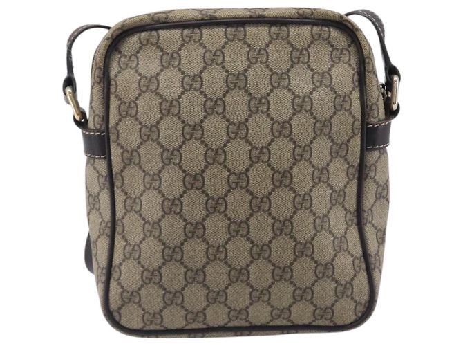 Gucci Messenger-Tasche mit Fronttasche mit Reißverschluss aus GG coated Canvas medium - Ansicht 2