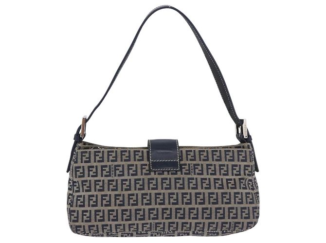 Borsa Fendi Baguette Zucca Canvas Small - vista 2