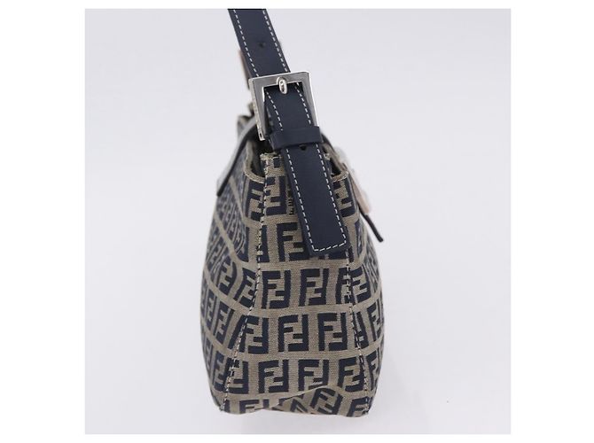 Borsa Fendi Baguette Zucca Canvas Small - vista 6