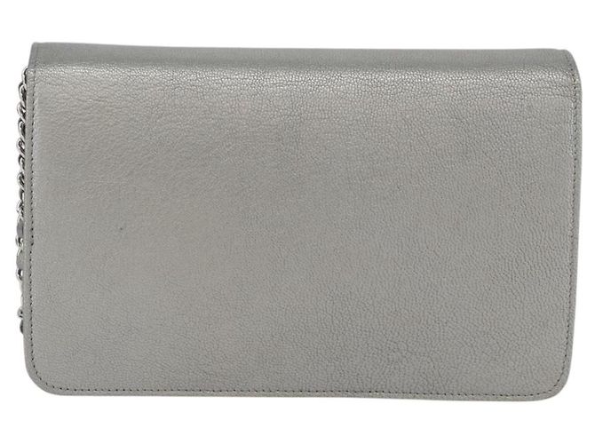Carteira Chanel Round CC Wallet on Chain em pele de cabra - vista 2