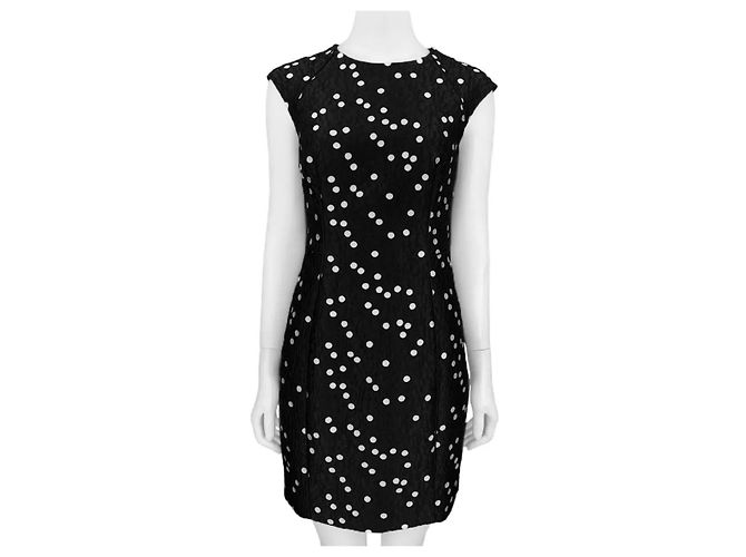 Carolina Herrera Vestido negro con lunares blancos - vista 2