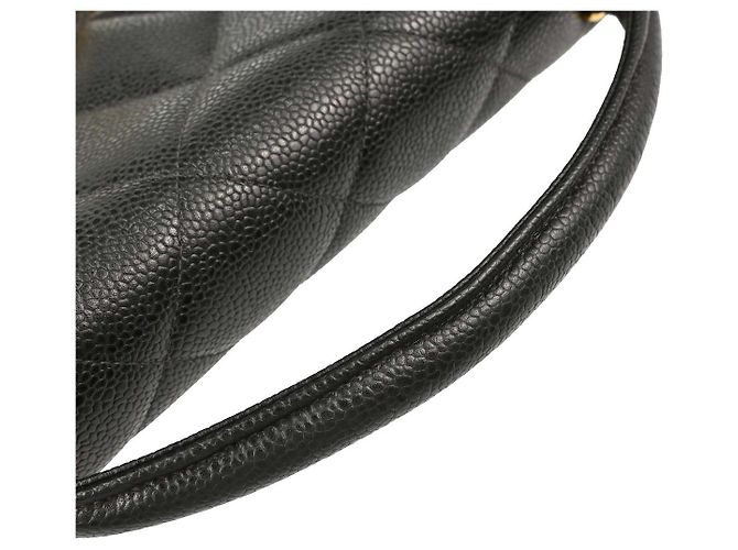 Chanel Vintage Two-Tone Kelly Top Handle Quilted Caviar Jumbo - vue 6