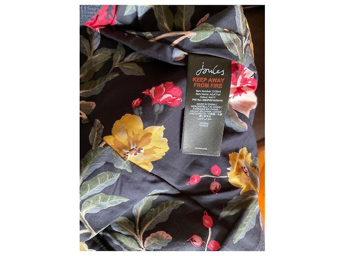 Autre Marque Blazer Joules azul marinho com espinha de peixe e forro floral - vista 5