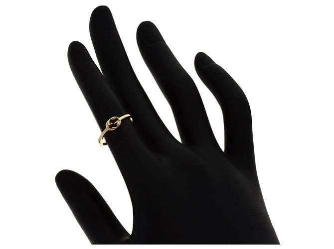Anillo Gucci Interlocking #8 en oro amarillo de 18K - vista 7