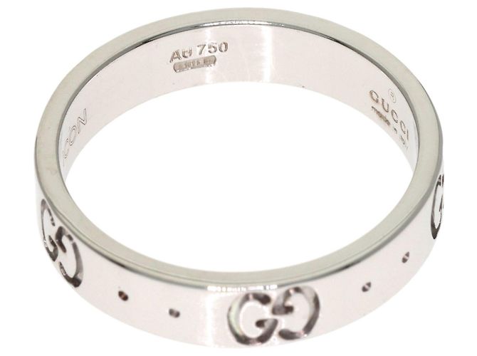 Anello Gucci Icon #9 in oro bianco 18K - vista 4