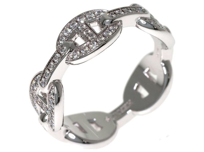 Ring Anel Hermès Chaine d'Ancre Enchainée PM Diamantes - vista 2