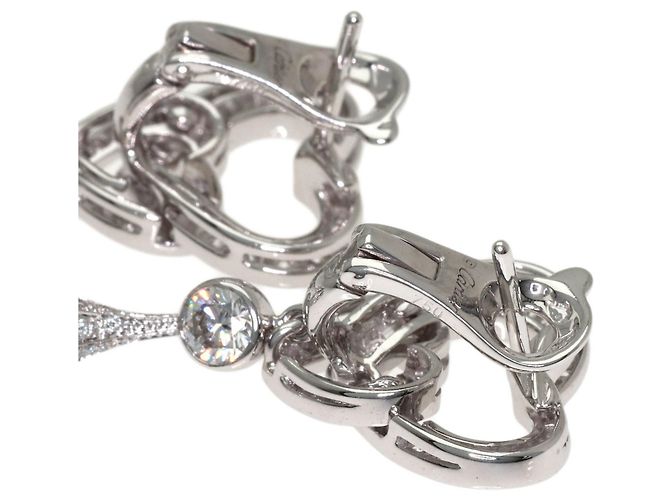 Orecchini Cartier Nuage in diamanti e oro bianco 18K - vista 5