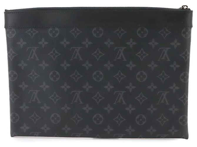 Louis Vuitton Monogram Eclipse Pochette Discovery Clutch - vista 2