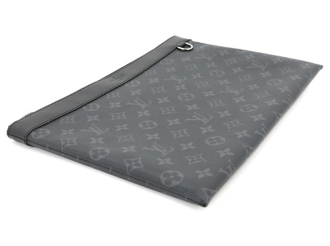 Louis Vuitton Monogram Eclipse Pochette Discovery Clutch - vista 3