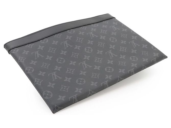 Louis Vuitton Monogram Eclipse Pochette Discovery Clutch - vista 8