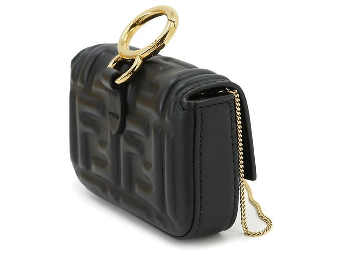 Borsa a tracolla Fendi Nano Baguette Mini con catena - vista 4