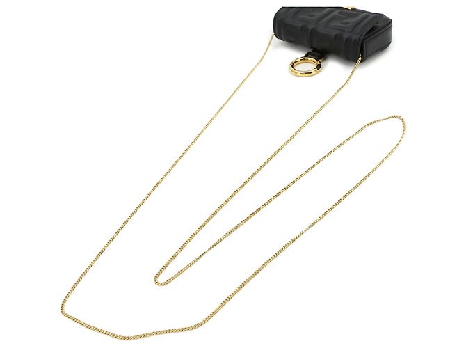 Borsa a tracolla Fendi Nano Baguette Mini con catena - vista 6