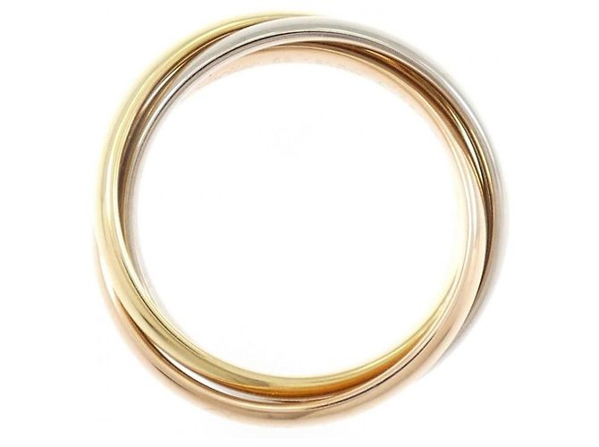 Anello Cartier Trinity in oro rosa bianco e giallo 18K - vista 2