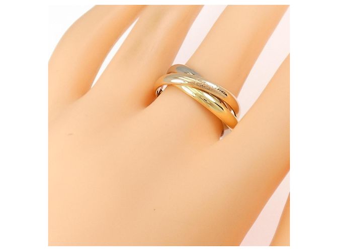 Anello Cartier Trinity in oro rosa bianco e giallo 18K - vista 4