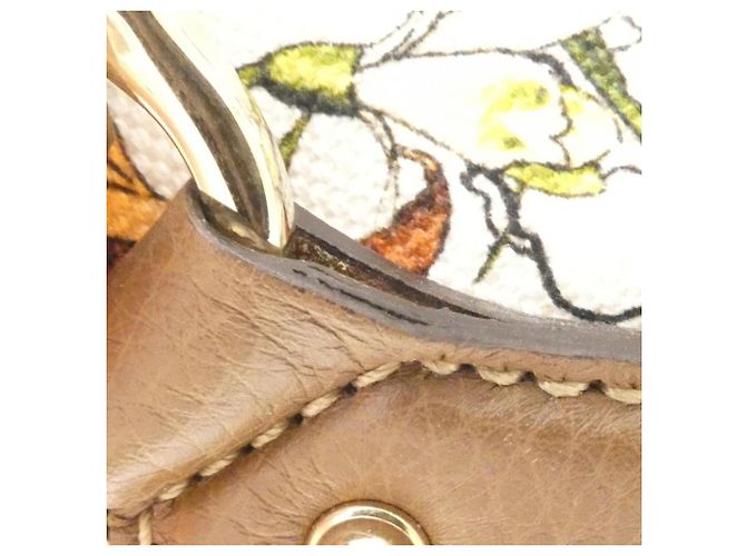 Gucci Handtasche 308360 Braun Multicolor Leder Canvas - Ansicht 5