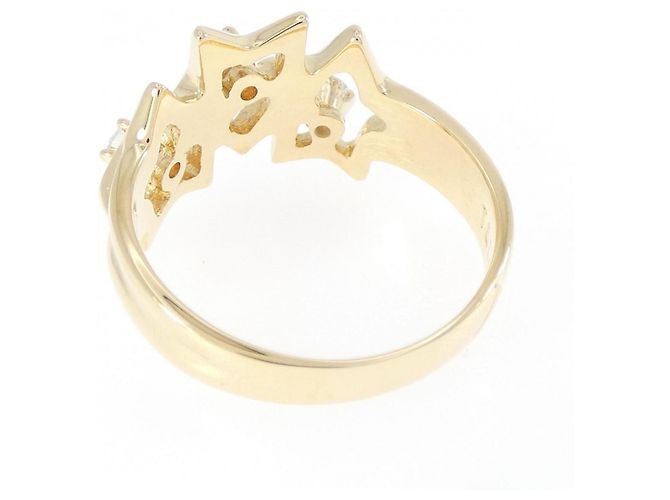 Autre Marque Anello fede Tiffany in oro giallo 18K e diamanti - vista 3