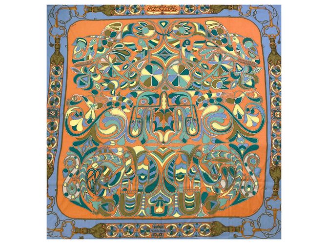 Hermès Lenço de seda Hermes Carre 90 Folklore - vista 3