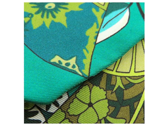 Lenço de seda Hermès Twilly em Verde - vista 7