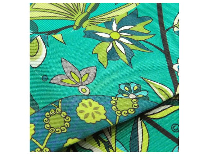 Lenço de seda Hermès Twilly em Verde - vista 8