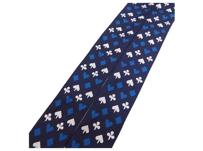 Hermès Hermes Twilly Silk Scarf in Navy - view 3