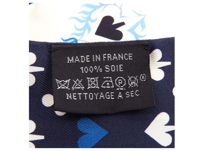 Hermès Hermes Twilly Silk Scarf in Navy - view 5
