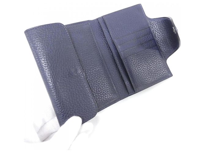 Hermès Hermes Iliade Compact Bi-Fold Wallet in Blue Nuit - Ansicht 4