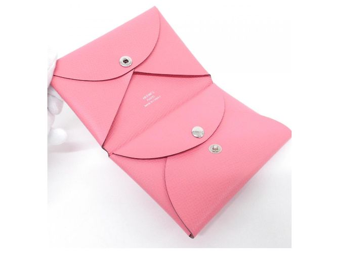 Hermès Monedero Hermes Calvi Duo en Rose Azalee - vista 5