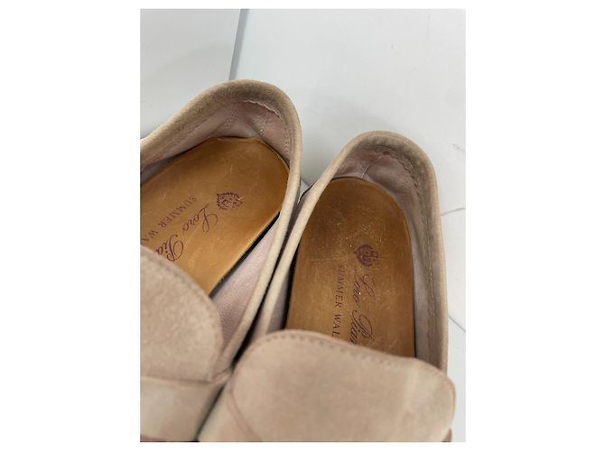 Loro Piana Summer Walk Mocassini Camoscio Beige - vista 4