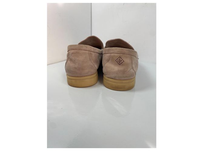 Loro Piana Summer Walk Mocassini Camoscio Beige - vista 6