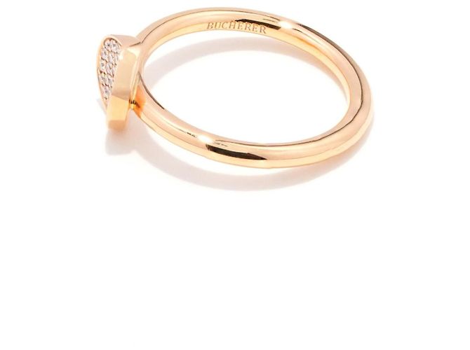 Bague Bucherer B Dimension Or Rose 750/18K Diamants Brillants 0,08 ct Taille 55 - vue 2