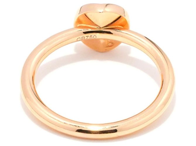 Bague Bucherer B Dimension Or Rose 750/18K Diamants Brillants 0,08 ct Taille 55 - vue 3