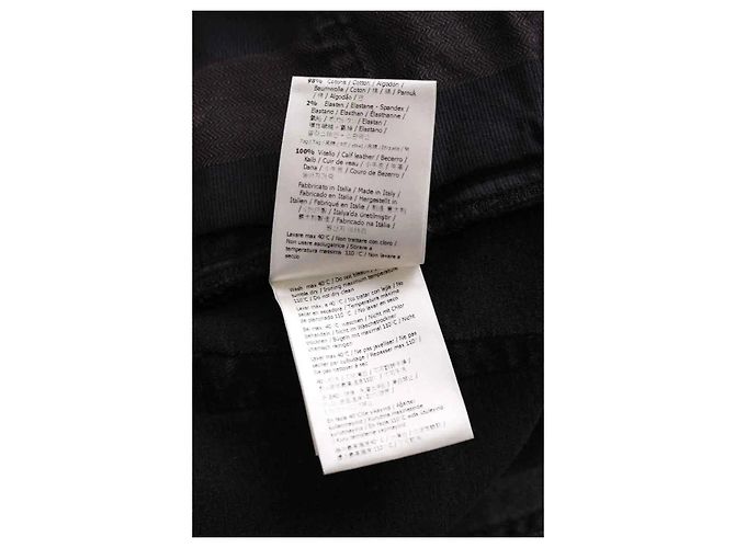 Vaqueros rectos Fendi grises de algodón - vista 6