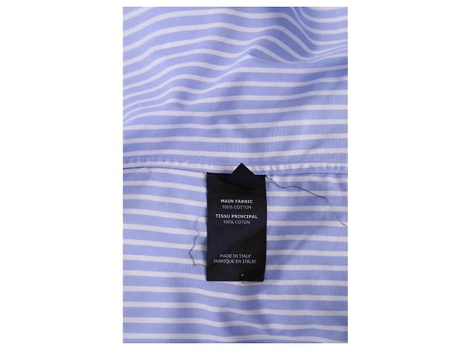 Camicia Vêtements in cotone blu M - vista 6