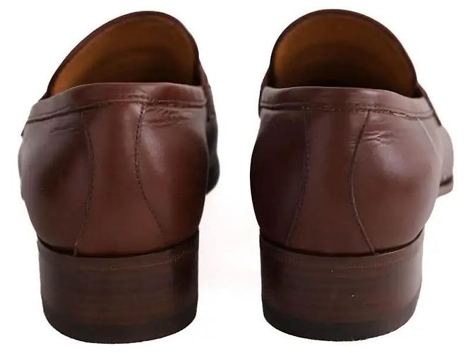 Mocassini Gucci in pelle marrone - vista 2
