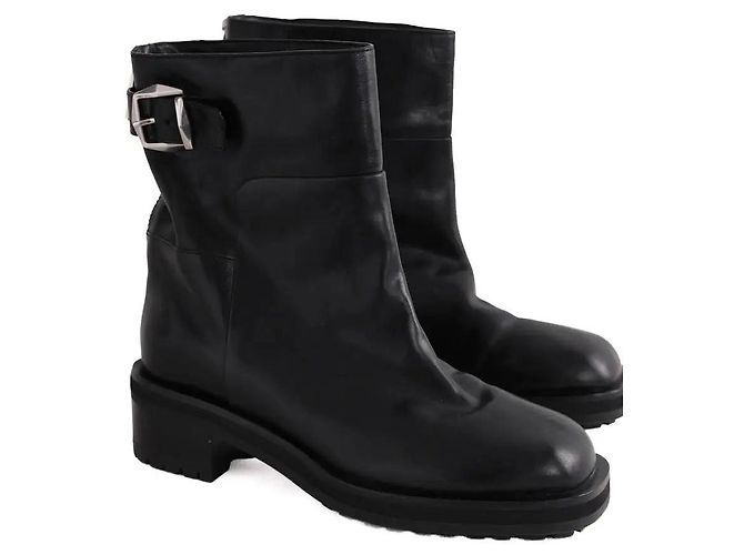 Jimmy Choo Black Leather Boots - view 3