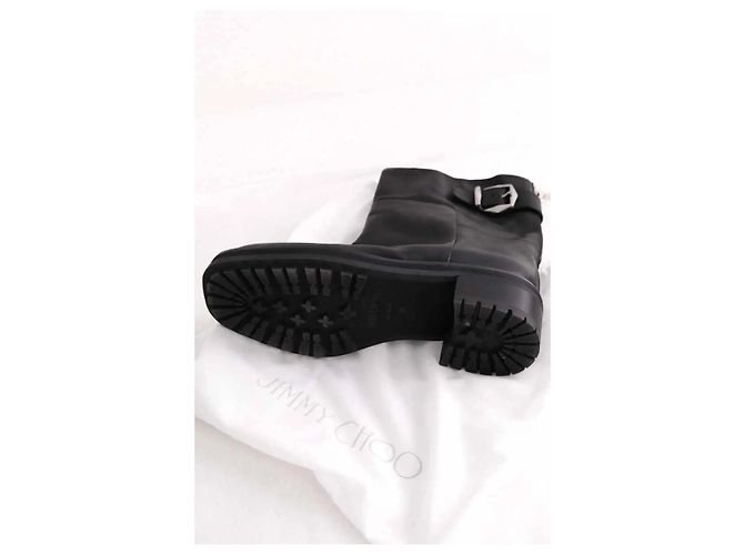 Jimmy Choo Black Leather Boots - view 6