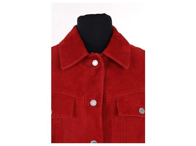 Autre Marque Chaqueta de cuero roja Maison Sarah Lavoine - vista 2