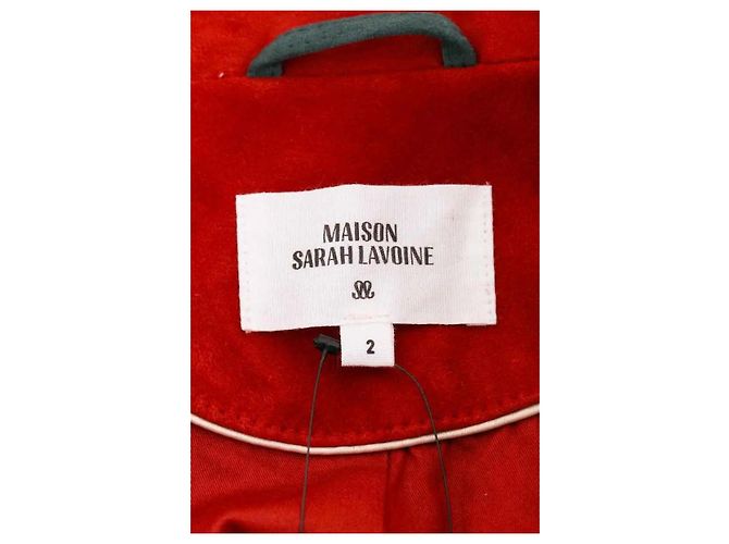 Autre Marque Chaqueta de cuero roja Maison Sarah Lavoine - vista 5