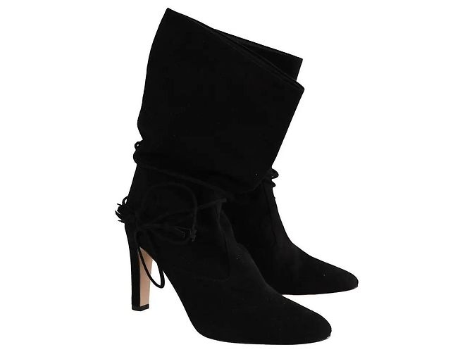 Botas Eliza Lk Bennett pretas de camurça - vista 2