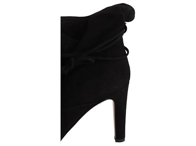 Botas Eliza Lk Bennett pretas de camurça - vista 3