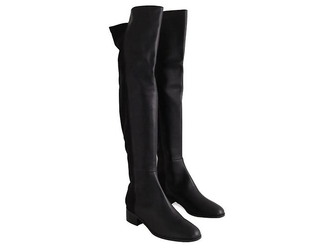 Lk Bennett Dukely Stiefel aus schwarzem Leder - Ansicht 3