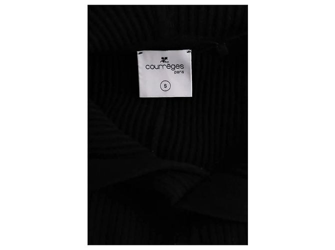 Vestido Courreges preto em viscose - vista 5