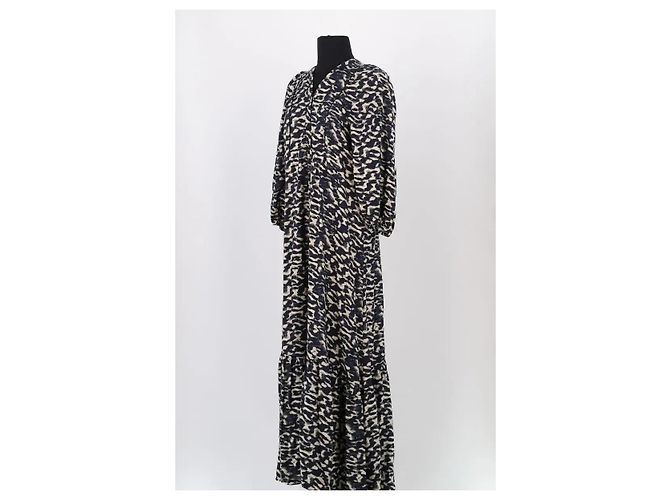 Ba&Sh Navy blue viscose dress - view 2
