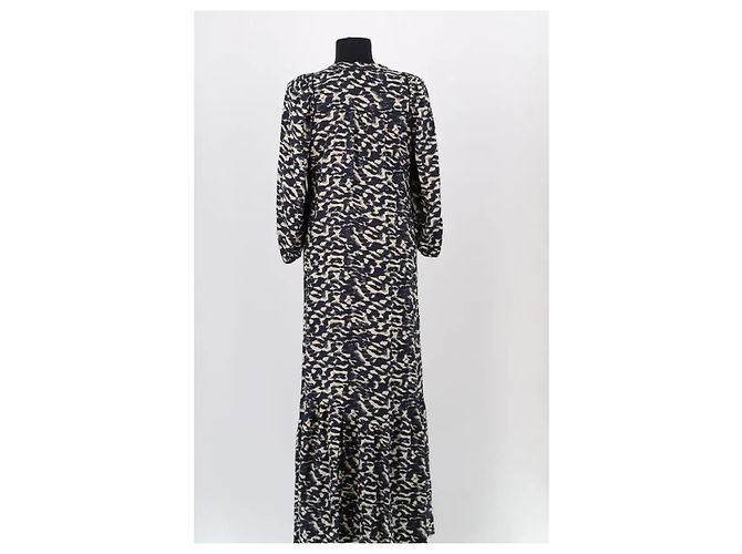 Ba&Sh Navy blue viscose dress - view 4