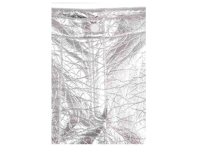Manoush Gerade Hose Pant vinyl basic silber - Ansicht 2