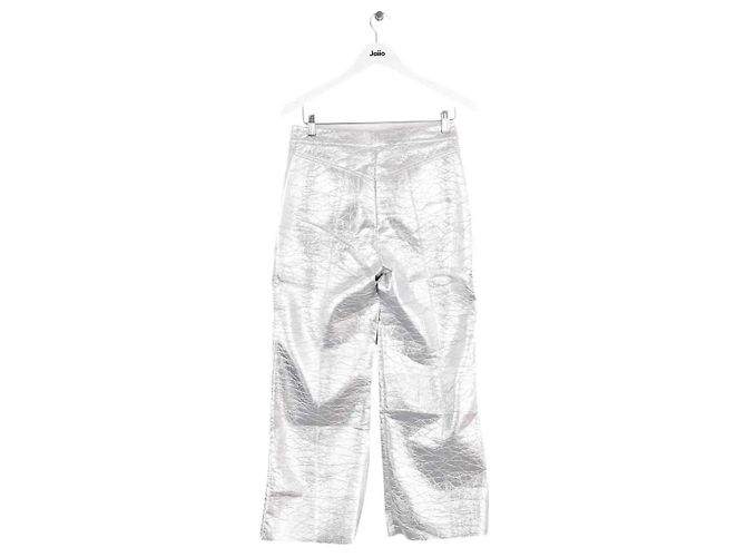 Manoush Gerade Hose Pant vinyl basic silber - Ansicht 3