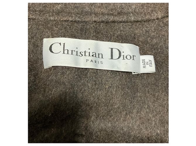 Blazer a quadri in lana e alpaca Taupe / Brown Multi Christian Dior - view 4
